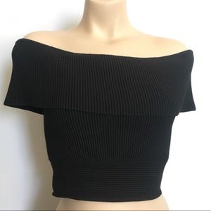 Gianni bini strapless cropped top